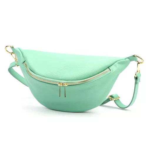 Luka 26-090 DOLLARO türkiz női bőr kézitáska 33 x 15 x 11 cm