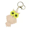  Dámsky béžový doplnok z hovädzej kože Florence BRE-9 OWL 9 x 6 x 2 cm