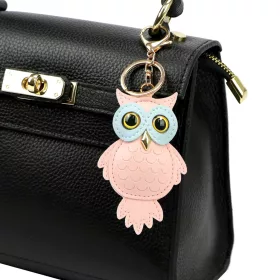    Dámsky doplnok z hovädzej kože Florence BRE-9 OWL s púdrovou farbou 9 x 6 x 2 cm