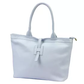   Luka 25-007 2w1 pasztell kék női bőr válltáska, shopper 42 x 28 x 16 cm