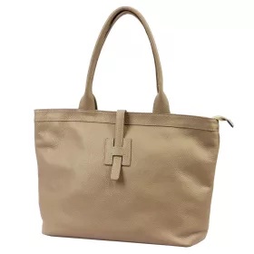   Luka 25-007 2w1 taupe női bőr válltáska, shopper 42 x 28 x 16 cm
