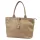 Luka 25-007 2w1 taupe női bőr válltáska, shopper 42 x 28 x 16 cm