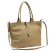 Luka 25-007 2w1 taupe női bőr válltáska, shopper 42 x 28 x 16 cm