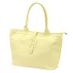 Luka 25-007 2w1 pasztell sárga női bőr válltáska, shopper 42 x 28 x 16 cm