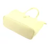 Luka 25-007 2w1 pasztell sárga női bőr válltáska, shopper 42 x 28 x 16 cm