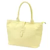 Luka 25-007 2w1 pasztell sárga női bőr válltáska, shopper 42 x 28 x 16 cm