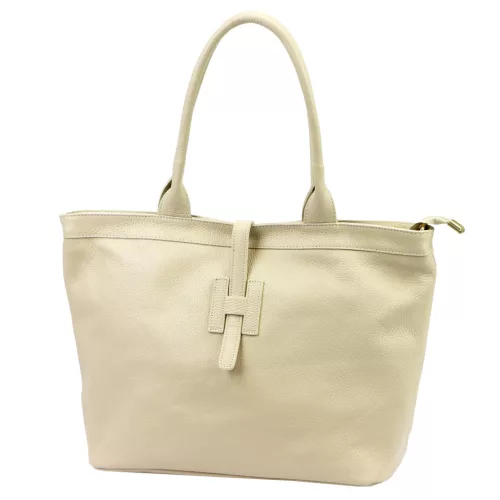 Luka 25-007 2w1 bézs női bőr válltáska, shopper 42 x 28 x 16 cm