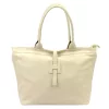 Luka 25-007 2w1 bézs női bőr válltáska, shopper 42 x 28 x 16 cm