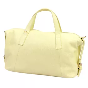   Luka 26-091 halvány sárga női bőr kézitáska, utazótáska 47 x 28 x 17 cm