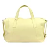 Luka 26-091 halvány sárga női bőr kézitáska, utazótáska 47 x 28 x 17 cm