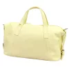 Luka 26-091 halvány sárga női bőr kézitáska, utazótáska 47 x 28 x 17 cm