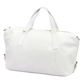   Luka 26-091 fehér női bőr kézitáska, utazótáska 47 x 28 x 17 cm