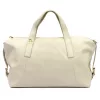Luka 26-091 bézs női bőr  kézitáska, utazótáska 47 x 28 x 17 cm