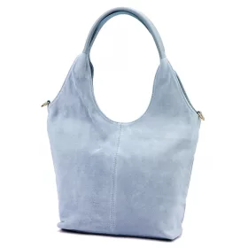   Luka 26-013 kék női bőr kézitáska, oldalpánttal 39 x 33 x 12 cm