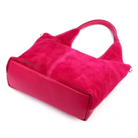   Luka 26-013 magenta női bőr kézitáska oldalpánttal 39 x 33 x 12 cm