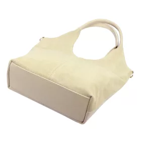   Luka 26-013 bézs női bőr kézitáska oldalpánttal 39 x 33 x 12 cm