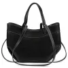 Luka 25-025 DOLLARO fekete női bőr kézitáska, válltáska 33 x 26 x 9 cm