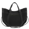 Luka 25-025 fekete női bőr kézitáska, válltáska 40 x 30 x 12 cm