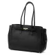 Dámska kožená kabelka cez rameno Camilla PREMIUM 10.004 čierna 37 x 24 x 14 cm