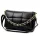  Dámska kožená crossbody kabelka Camilla PREMIUM 10.011 čierna s retiazkovým uchom 33 x 20 x 12 cm