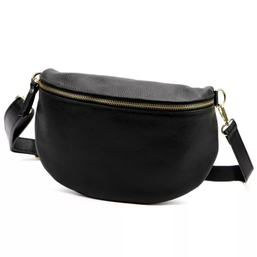 Luka 26-097 DOLLARO fekete női bőr kézitáska 27 x 19 x 10 cm