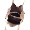 Dámska semišová kožená kabelka Luka 25-041 ružovej farby 31 x 33 x 11 cm
