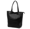  Dámska kožená kabelka cez rameno Luka 26-084 čierna, shopper, 40 x 37 x 13 cm
