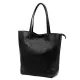  Dámska kožená kabelka cez rameno Luka 26-084 čierna, shopper, 40 x 37 x 13 cm