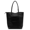  Dámska kožená kabelka cez rameno Luka 26-084 čierna, shopper, 40 x 37 x 13 cm