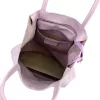  Dámska kožená kabelka cez rameno Luka 26-084 pastelovo fialová, shopper 40 x 37 x 13 cm