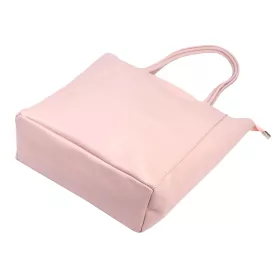    Dámska kožená kabelka cez rameno Luka 26-084 púdrovej farby, nákupná taška 40 x 37 x 13 cm