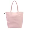  Dámska kožená kabelka cez rameno Luka 26-084 púdrovej farby, nákupná taška 40 x 37 x 13 cm