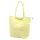  Dámska kožená kabelka cez rameno Luka 26-084 bledožltá, shopper 40 x 37 x 13 cm