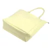  Dámska kožená kabelka cez rameno Luka 26-084 bledožltá, shopper 40 x 37 x 13 cm