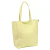  Dámska kožená kabelka cez rameno Luka 26-084 bledožltá, shopper 40 x 37 x 13 cm