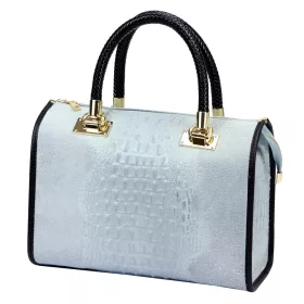   Luka 25-088 babakék női bőr kézitáska oldalpánttal 31.5 x 22.5 x 16 cm