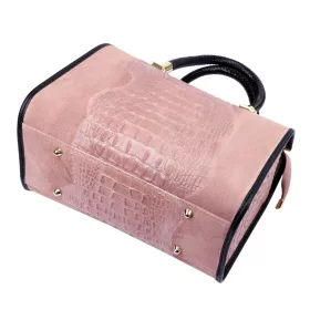   Luka 25-088 rózsaszín női bőr kézitáska oldalpántal 31.5 x 22.5 x 16 cm