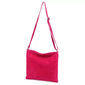    Dámska kabelka Luka 26-095 z purpurovej semišovej kože 30 x 27 x 5 cm
