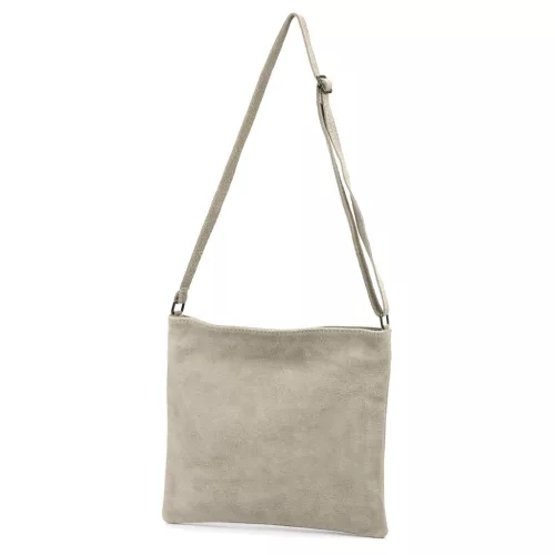  Dámska kožená kabelka Luka 26-095 v ecru farbe 30 x 27 x 5 cm