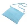 Dámska kabelka Luka 26-095 modrá z semišovej kože 30 x 27 x 5 cm