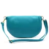 Luka 26-097 DOLLARO türkiz női bőr kézitáska 27 x 19 x 10 cm