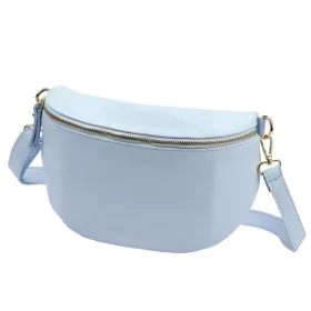    Dámska kožená kabelka Luka 26-097 DOLLARO modrá 27 x 19 x 10 cm