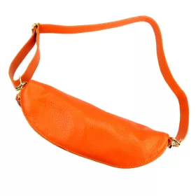    Dámska kožená kabelka Luka 26-097 DOLLARO oranžová 27 x 19 x 10 cm