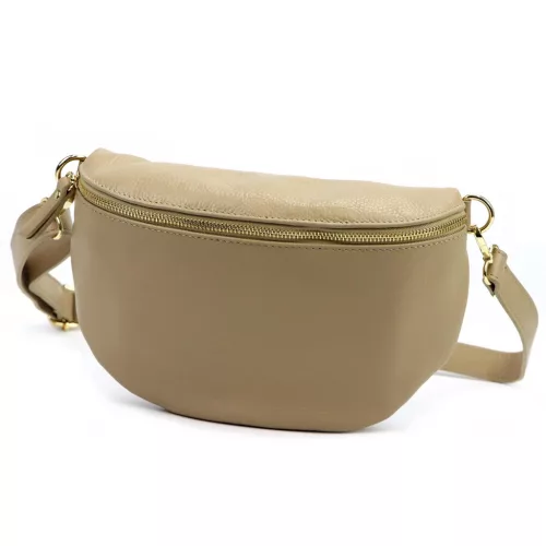 Luka 26-097 DOLLARO taupe női bőr kézitáska 27 x 19 x 10 cm