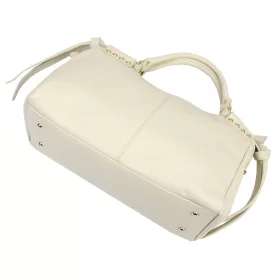    Dámska kožená kabelka Camilla PREMIUM 10.008 béžovej farby s bočným popruhom 35 x 23 x 16 cm