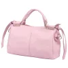  Dámska kožená kabelka Camilla PREMIUM 10.008 púdrovej farby s bočným popruhom 35 x 23 x 16 cm
