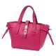  Dámska kožená kabelka Luka 24-092 magenta s popruhom cez rameno 31 x 20 x 12 cm