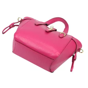    Dámska kožená kabelka Luka 24-092 magenta s popruhom cez rameno 31 x 20 x 12 cm