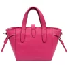  Dámska kožená kabelka Luka 24-092 magenta s popruhom cez rameno 31 x 20 x 12 cm