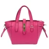  Dámska kožená kabelka Luka 24-092 magenta s popruhom cez rameno 31 x 20 x 12 cm